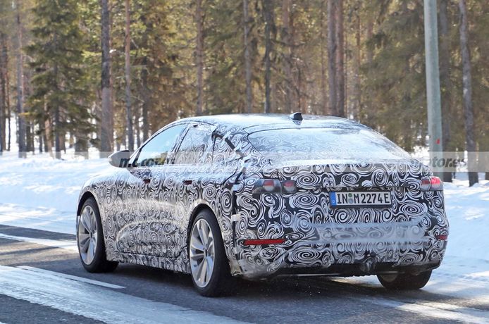 Audi A6 e-tron - foto espía posterior