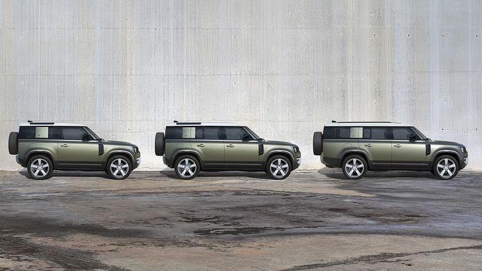 The Land Rover Defender range