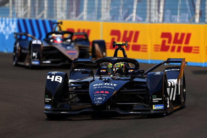 Mitch Evans takes victory in the first Formula E Jakarta ePrix