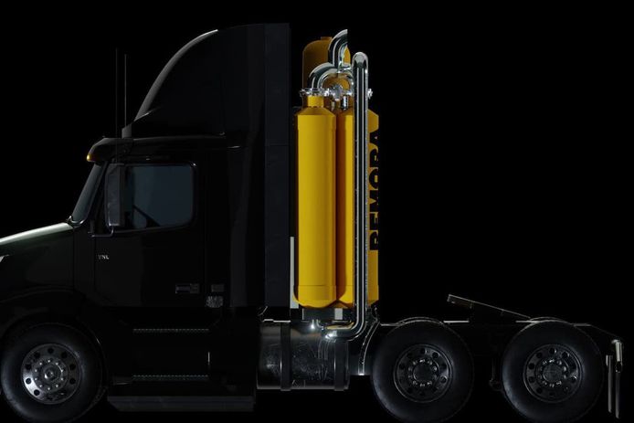 Tecnología Remora para capturar el dióxido de carbono de los camiones diésel