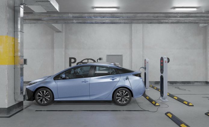 What is the fine for parking in a charging space for electric cars