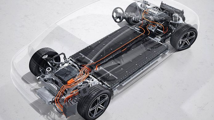 Mercedes-EQE - battery