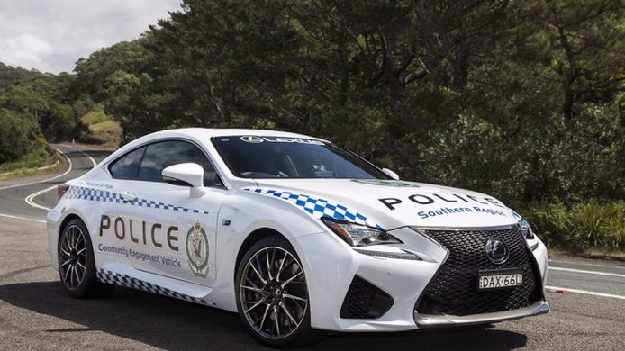 Lexus RC F para la policía de Australia
