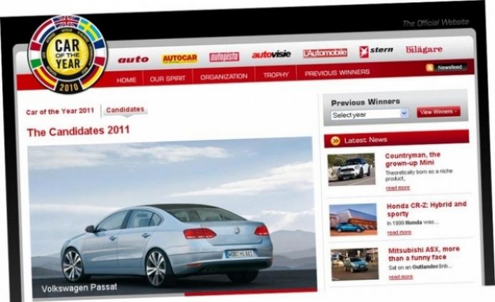Polemica. Nominan al VW Passat 2011 a Coche del Año cuando todavía no ha sido presentado.