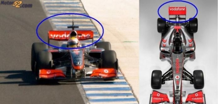 ¿Por qué McLaren-Mercedes utilizó el alerón 2008 en el MP4-24?