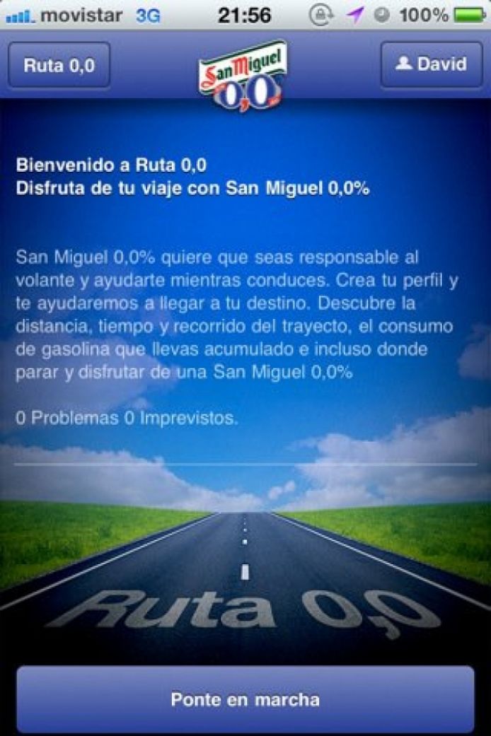 Ruta 0'0, nueva aplicación iphone del Grupo Mahou- San Miguel