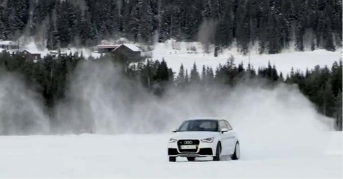 Audi A1 Quattro muestra sus virtudes sobre la nieve