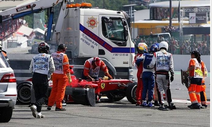 Grosjean sancionado con una carrera por lo ocurrido hoy en Spa