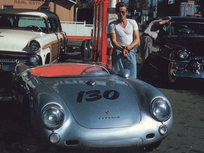 Sara Montiel y el Porsche de James Dean