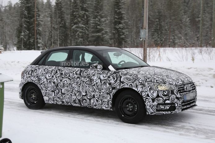 Audi A1 2015, fotos espía del facelift