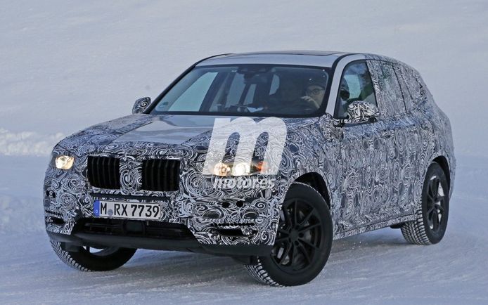 BMW X3 2017, nuevos detalles en sus pruebas invernales