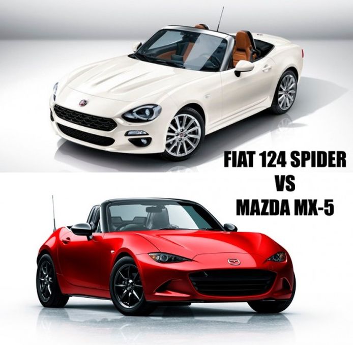Fiat 124 Spider vs Mazda MX-5