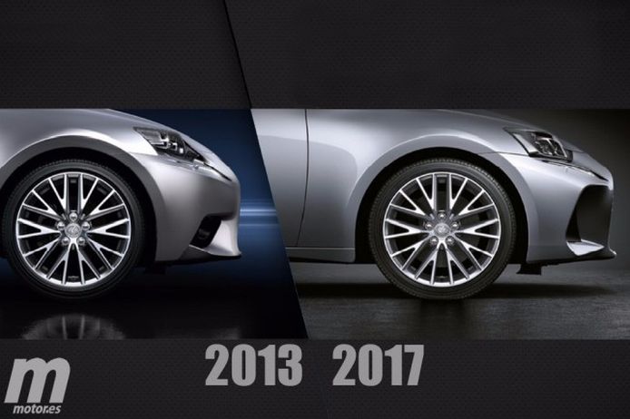 Lexus IS 2017 - comparativa de cambios