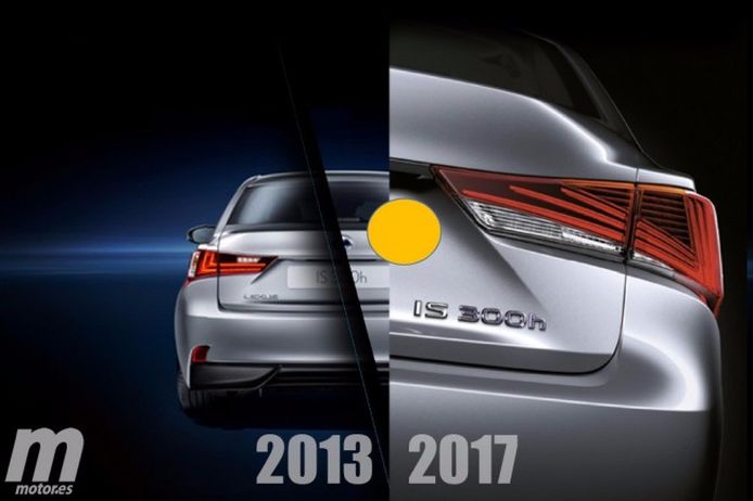 Lexus IS 2017 - comparativa de cambios
