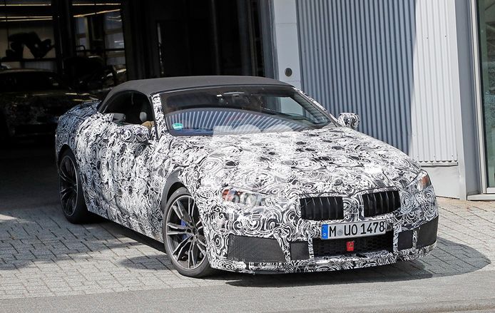 El nuevo BMW M8 Cabrio con más detalle durante sus pruebas