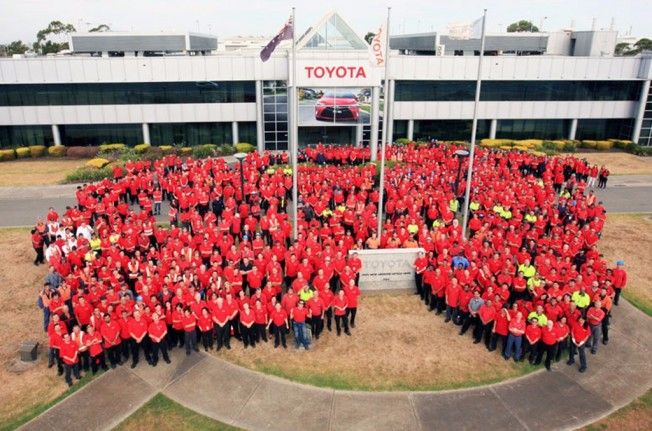 Toyota finaliza la producción de coches en Australia Toyota finaliza la producción de coches en Australia