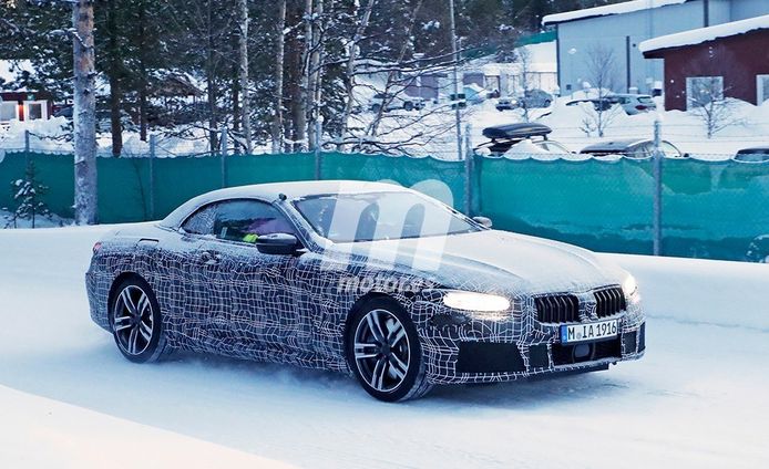 El BMW Serie 8 Cabrio pierde camuflaje en sus test de invierno