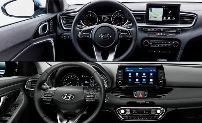 Kia Ceed vs Hyundai i30 - interior