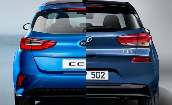 Kia Ceed vs Hyundai i30 - posterior