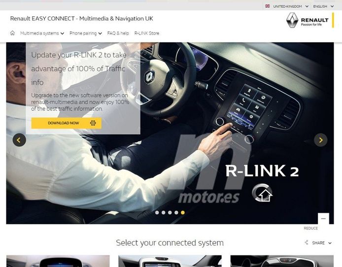 Renault deja al descubierto una actualización del sistema R Link 2