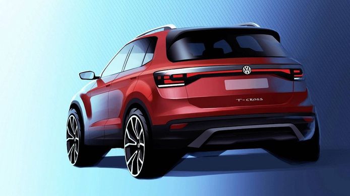 Volkswagen T-Cross 2019: la primera imagen del crossover adelanta su llegada