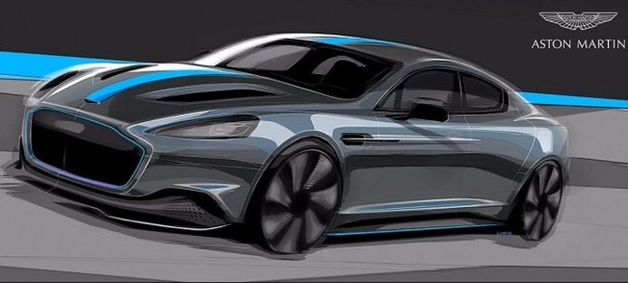 Boceto del Aston Martin RapidE