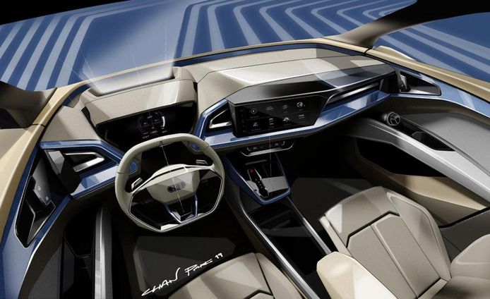 Audi ofrece un adelanto del interior del Q4 e-tron Concept
