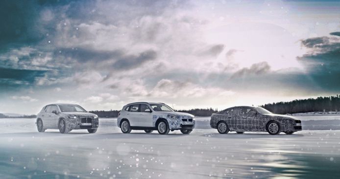 BMW muestra las pruebas de invierno de los futuros eléctricos iNEXT, i4 y el iX3