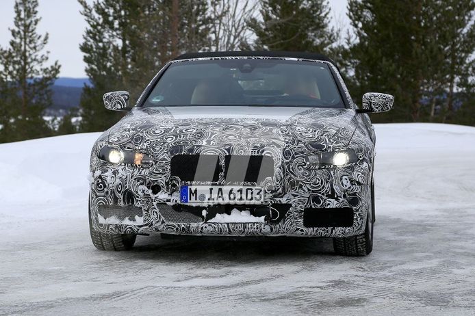 Los ensayos del nuevo BMW Serie 4 Cabrio continúan, esta vez en las pruebas de invierno