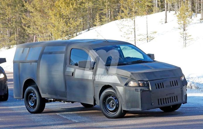 El nuevo Fiat Mobi pick-up cazado durante sus pruebas de invierno