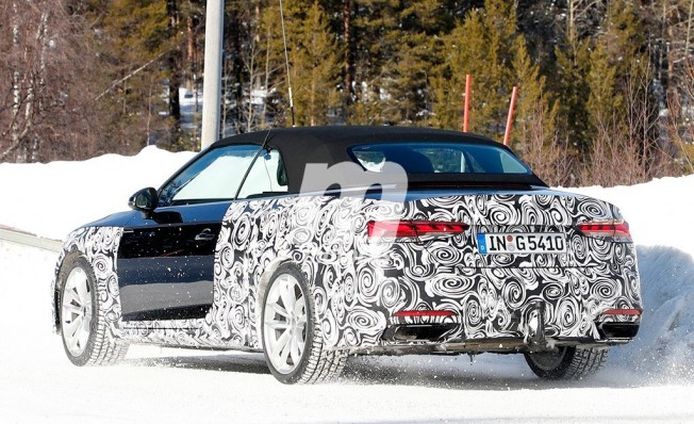 Audi A5 Cabrio 2020 - foto espía posterior