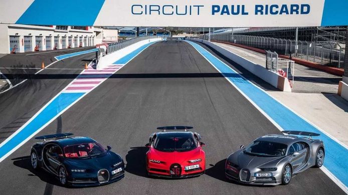 Bugatti enfrenta los Chiron y Chiron Sport al Paul Ricard