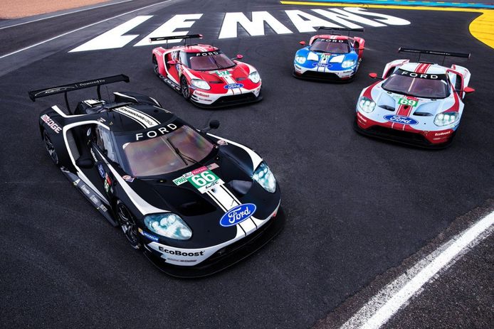 Libreas históricas en los Ford GT, el adiós de Ford a Le Mans