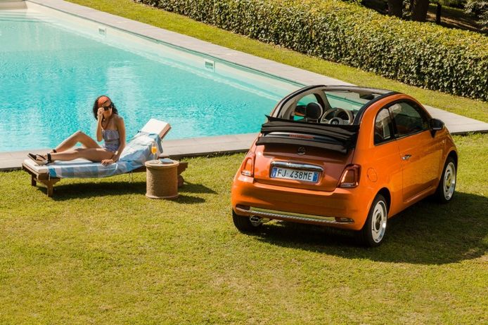 España - Mayo 2019: Al Fiat 500 le sienta bien el verano