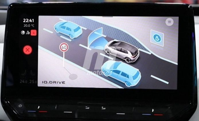 Volkswagen Golf 8 en el sistema de info-entretenimiento del ID.3