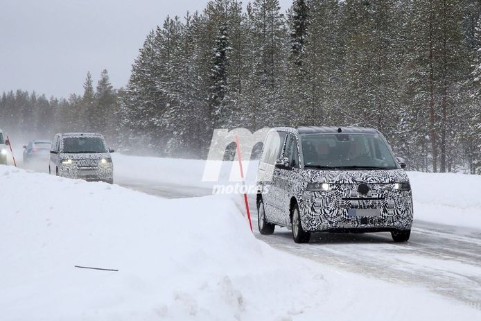 Nuevas fotos espía desvelan el nuevo Volkswagen T7 GTE, la versión híbrida enchufable