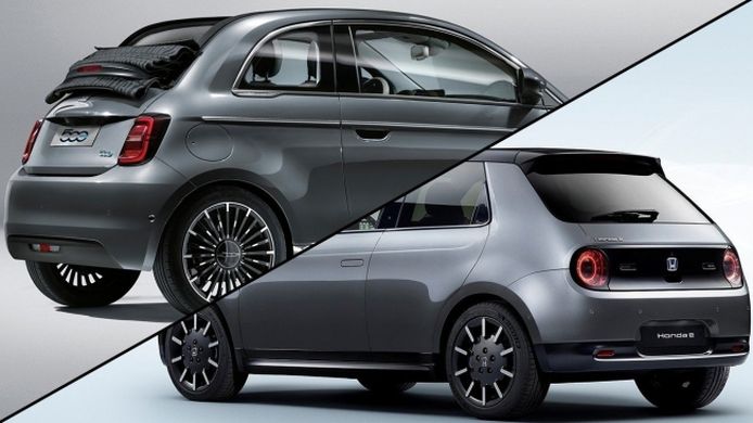 Fiat 500 eléctrico vs Honda e