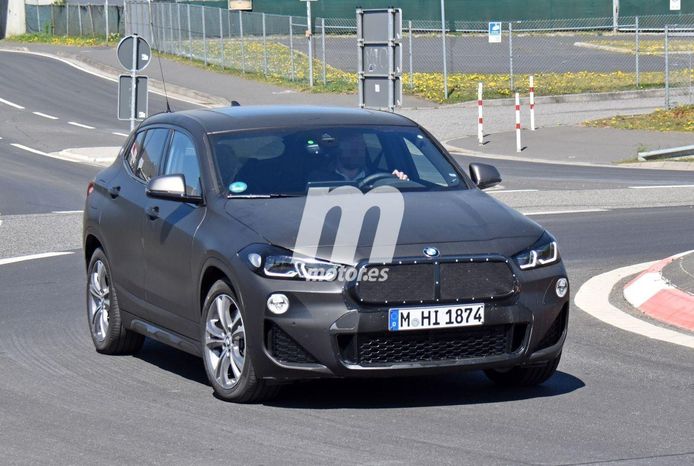 El BMW X2 Facelift se deja ver en nuevas fotos espía, esta vez en Nürburgring