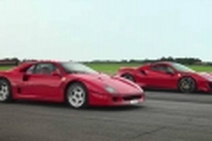 Ferrari F40 vs. Ferrari 488 Pista. Duelo entre el pasado y el presente de Ferrari