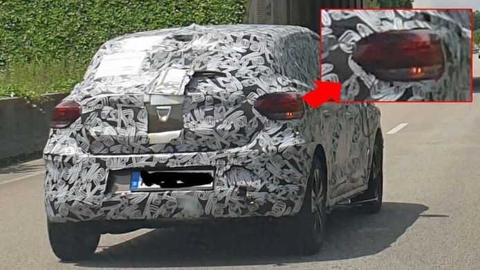Los faros traseros del nuevo Dacia Sandero 2021 al descubierto en estas fotos espía