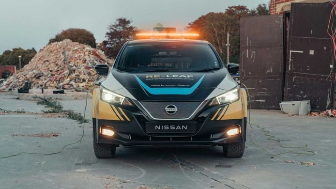Nissan Re-LEAF, el eléctrico japonés se transforma en vehículo de rescate