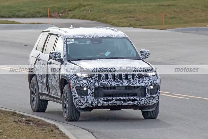 El Jeep Grand Cherokee 2022 de 7 plazas se destapa en nuevas fotos espía