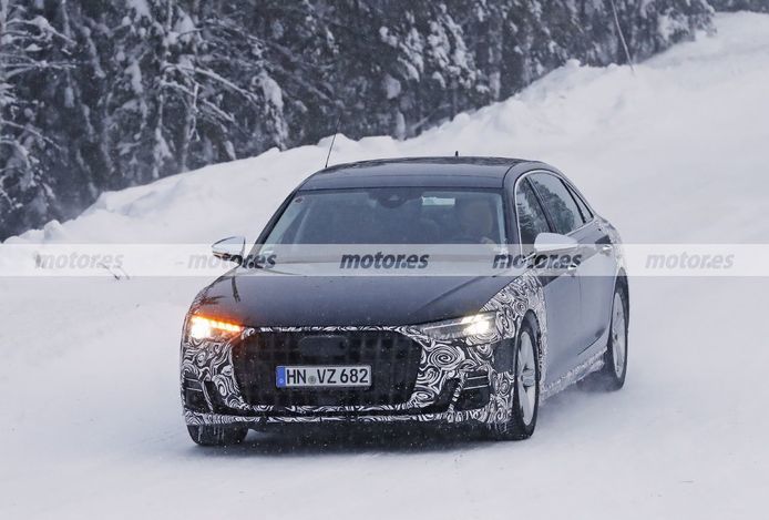 Nuevas fotos espía presentan un Audi A8 L 2022 especial ¿el lujoso Horch a la vista?