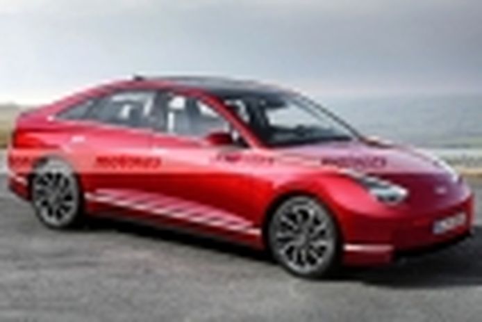 New render of the IONIQ 6 2022, the Korean electric saloon that will assault the D segment