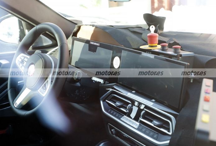 Foto espía BMW X6 Facelift 2023 - interior