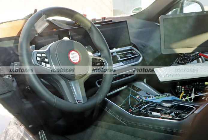 Fotos espía BMW X6 Facelift 2023 - interior