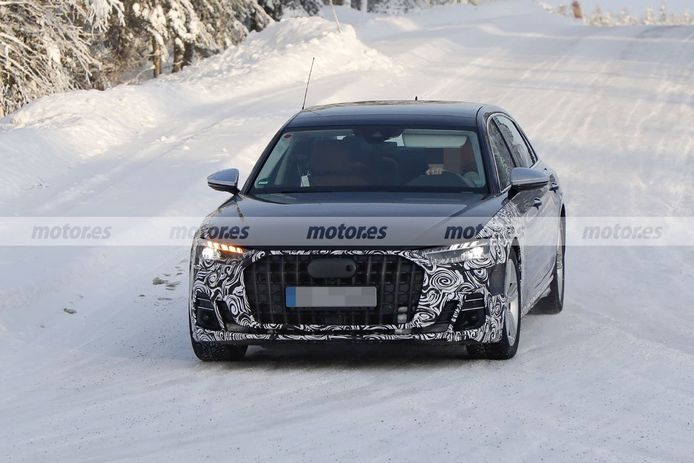 El nuevo Audi A8 L Facelift 2022 posa en nuevas fotos espía al norte de Suecia
