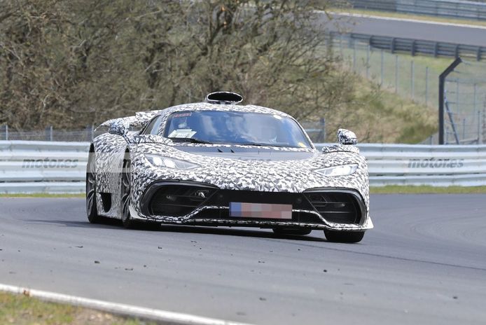 Foto espía Mercedes-AMG ONE 2021 en el circuito de Nürburgring - exterior