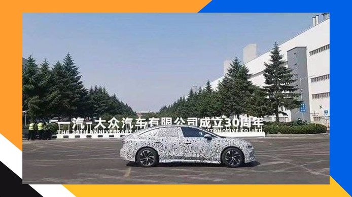 Primeras fotos espía del Volkswagen Aero B 2023 en China, la berlina eléctrica de lujo