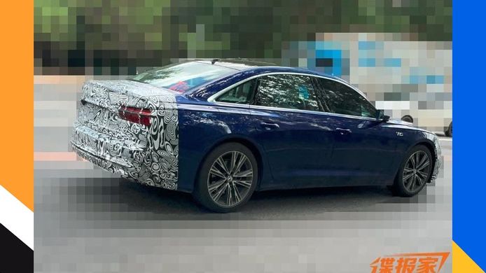 Foto espía Audi A6 L Facelift 2022 para China - exterior
